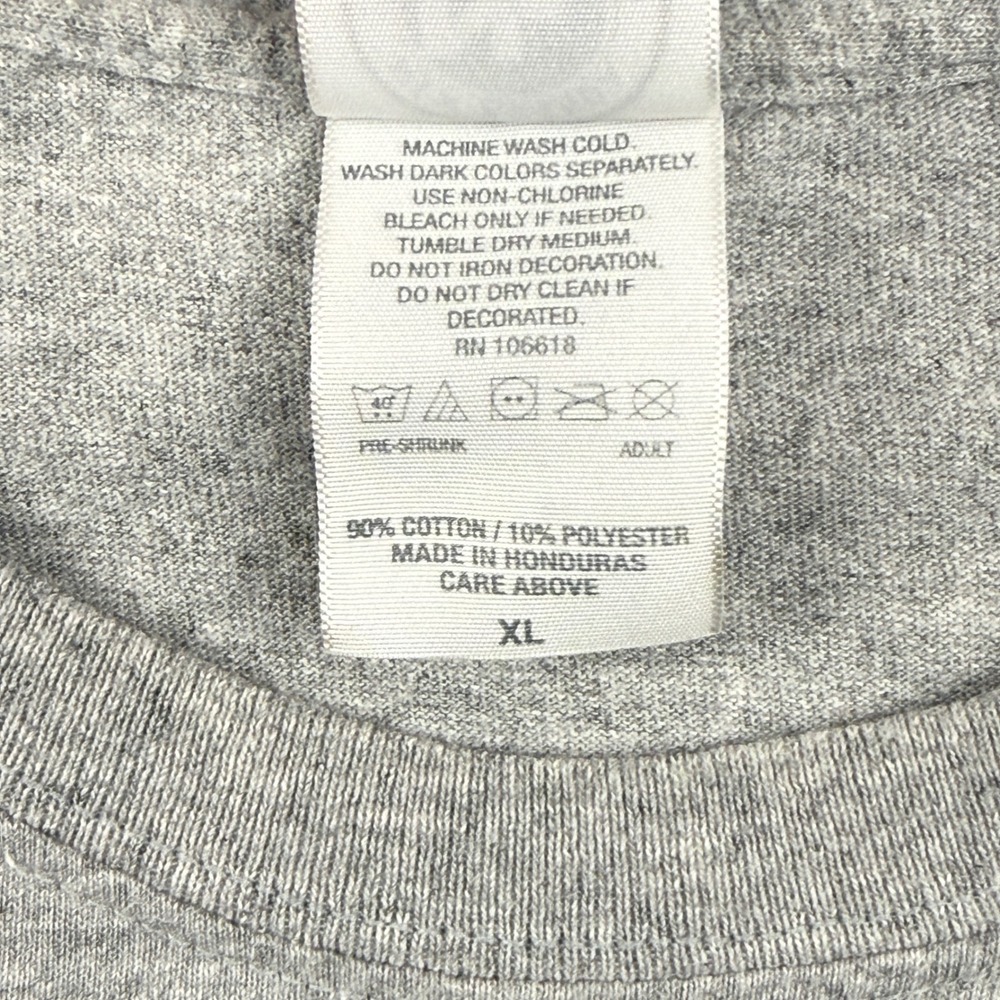 New Agenda Cortland Dad T-Shirt Men XL Gray Short Sleeve Graphic Tee Collegiate - Picture 6 of 7